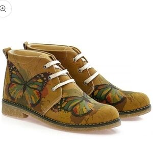 Goby Butterfly Ankle Boots Lace Up Women's Size Euro 41 US Size 10.5
